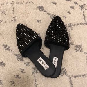 Black gold studded Tempting flats